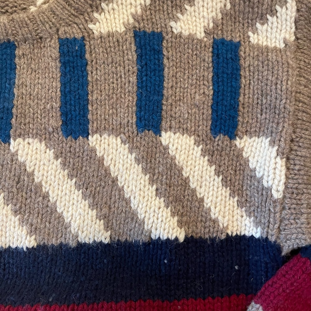 VTG Shetland Wool Henry Grethel Design Crewneck Men’s Sweater Size M - Picture 3 of 4